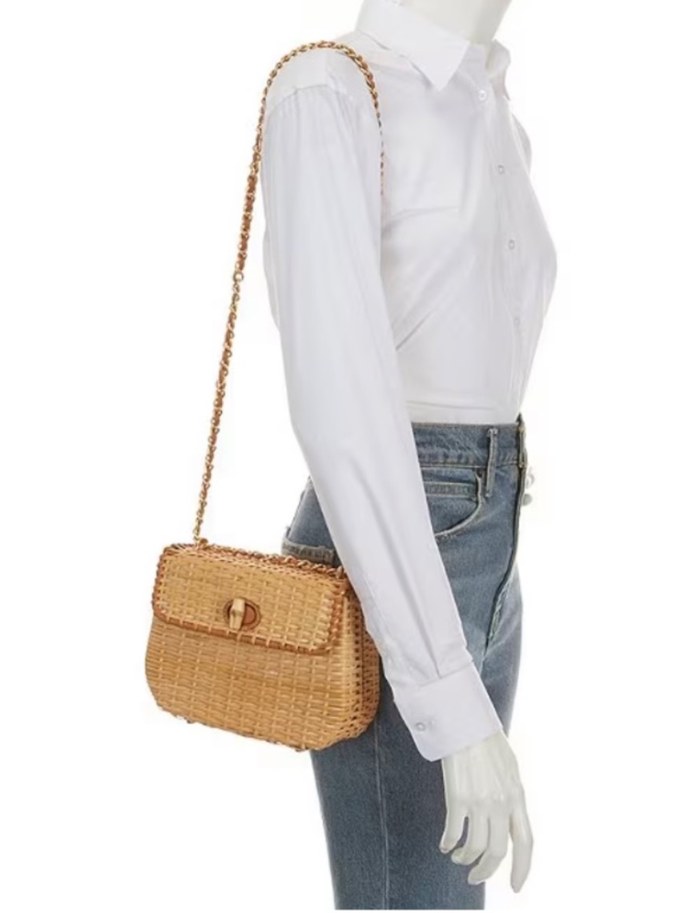 J McLaughlin Woven Handbag - Picture 2 of 12